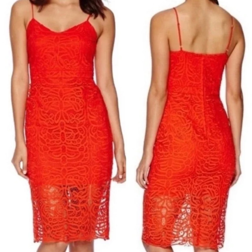 Bisou Bisou RustyOrange Cocktail Dress